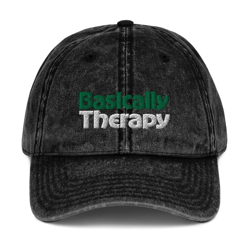  Basically Therapy Vintage Dad Hat